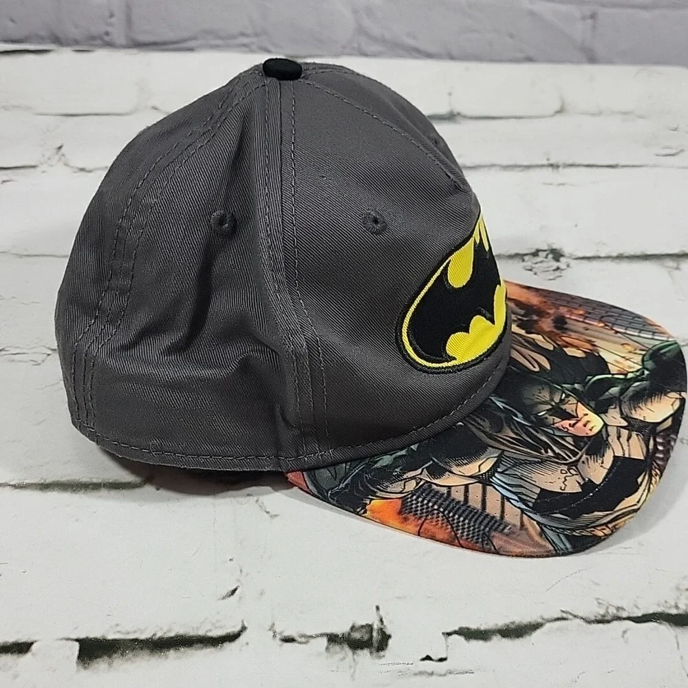 Batman Hat Bat Symbol‎ Logo Boys Youth OSFM SnapBack Baseball Cap DC Comics